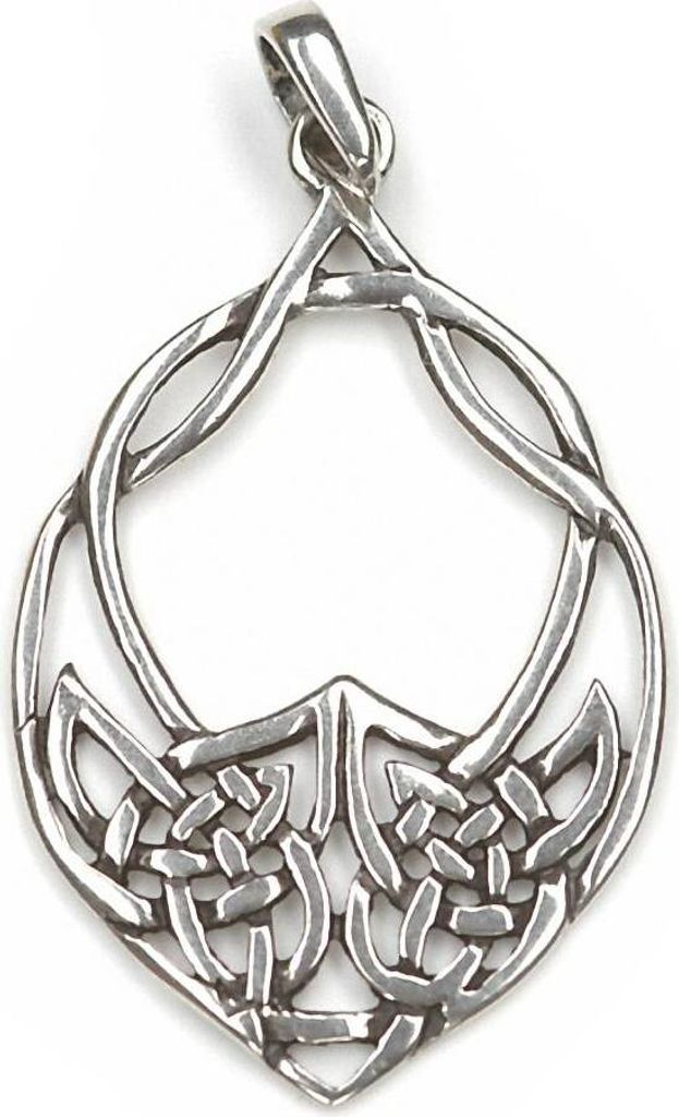 Kettenanhänger keltischer Keltenblatt 925 Silber 3,3cm Produktbild 