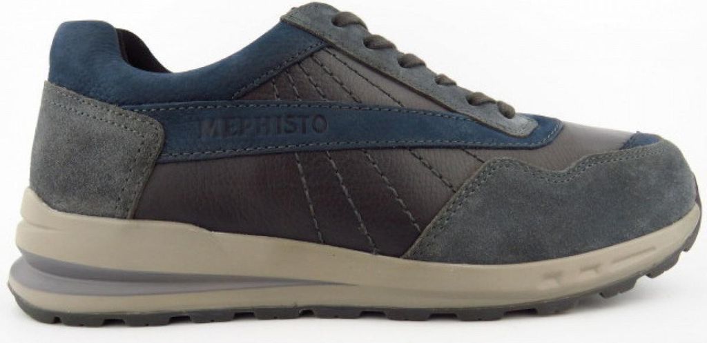 Mephisto BARTH steel sportlicher Schnürer Grau in Gr. 44.5