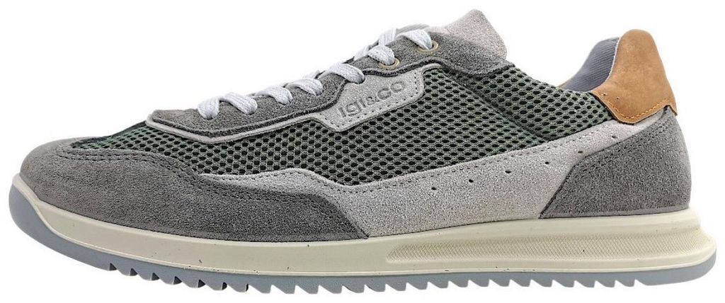 Igi & Co. sportlicher Schnürer Grau in Gr. 44