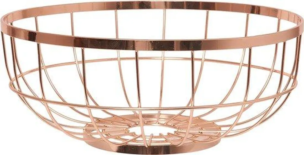 Coupe à fruits élégante en métal brossé - Modèle Argenté ø 30 cm