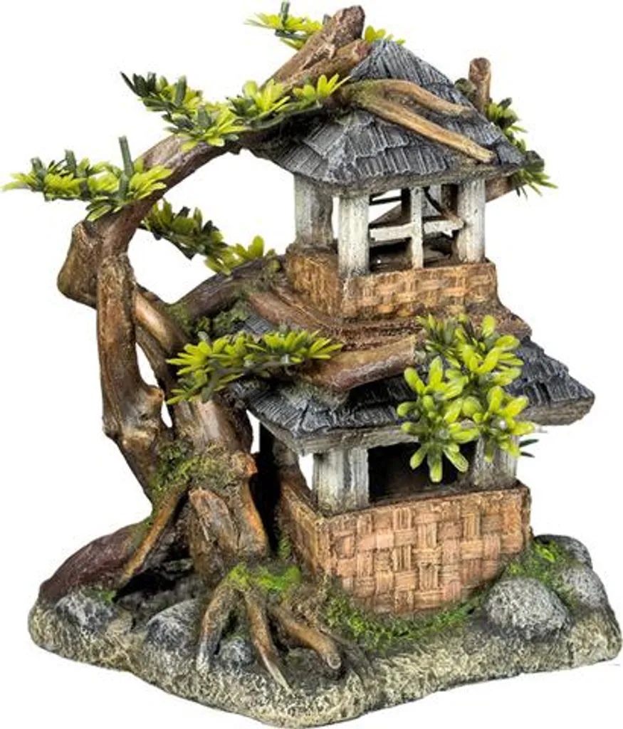 Decorazione Acquario Casa con Bonsai Nobby | Design Giapponese 19cm