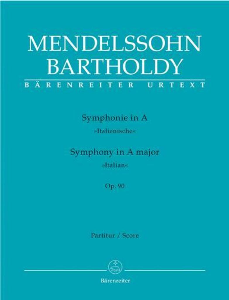 Sinfonie Nr.4 A-Dur op.90 (Italienische), Partitur