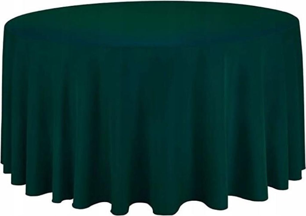Tischdecke GRÜN Tisch RUND 320cm Hochzeit Bankett