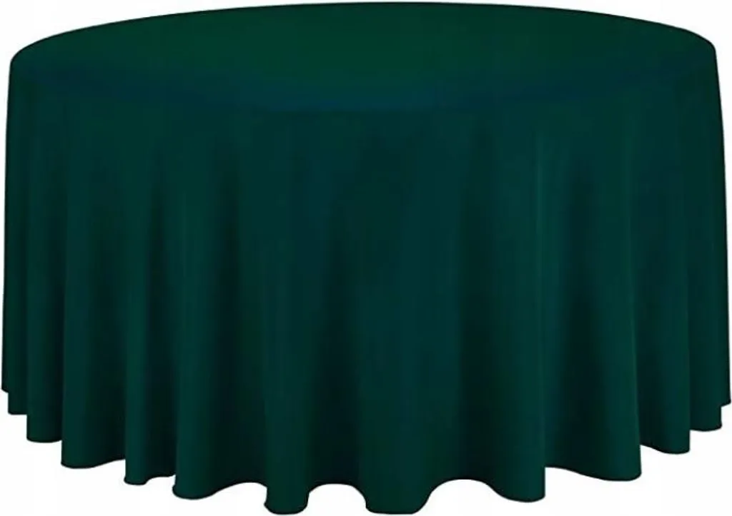 Tovaglia Rotonda Verde 320cm Banchetto Nozze | Tessuto Alta Densità
