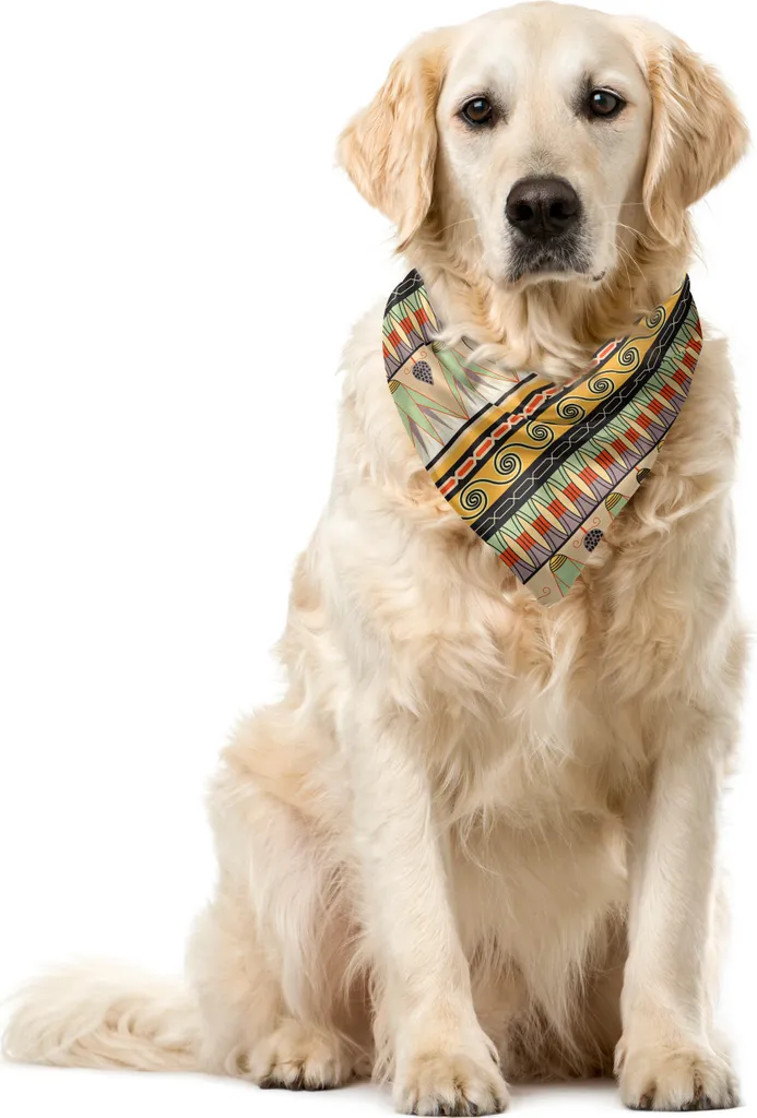 Accessorio Cane ABAKUHAUS Egiziano - Bandana 55x55 cm Multicolore