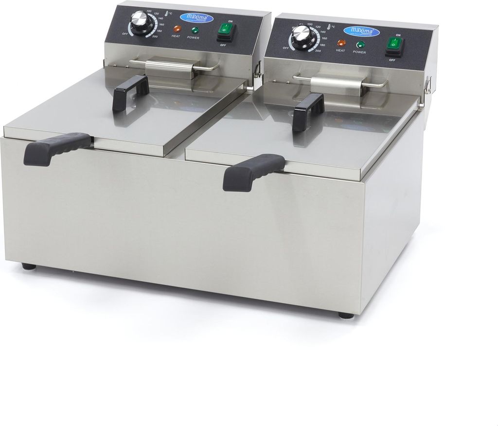 Maxima - Gastro fritéza - 2 x 11 l - 2 koše - až 2,8 kg Obrázek produktu 