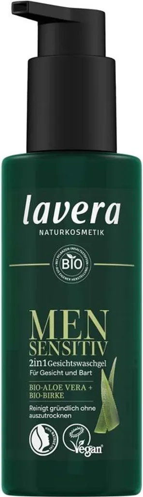 Gel nettoyant visage Men Sensitiv formule 2en1 flacon de 150ml