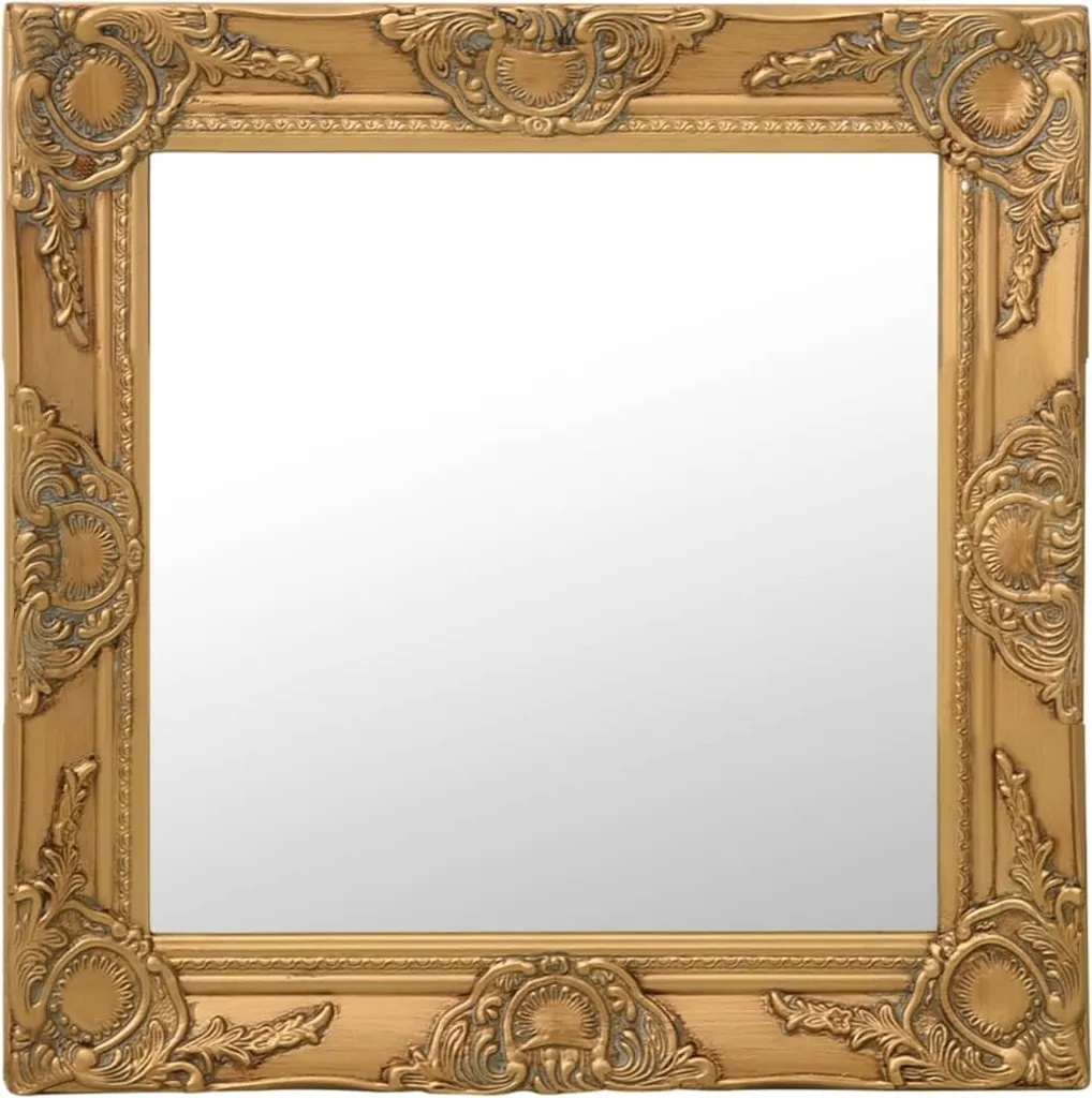 Specchio Quadrato Barocco Oro 50x50 | Arredo Casa Elegante