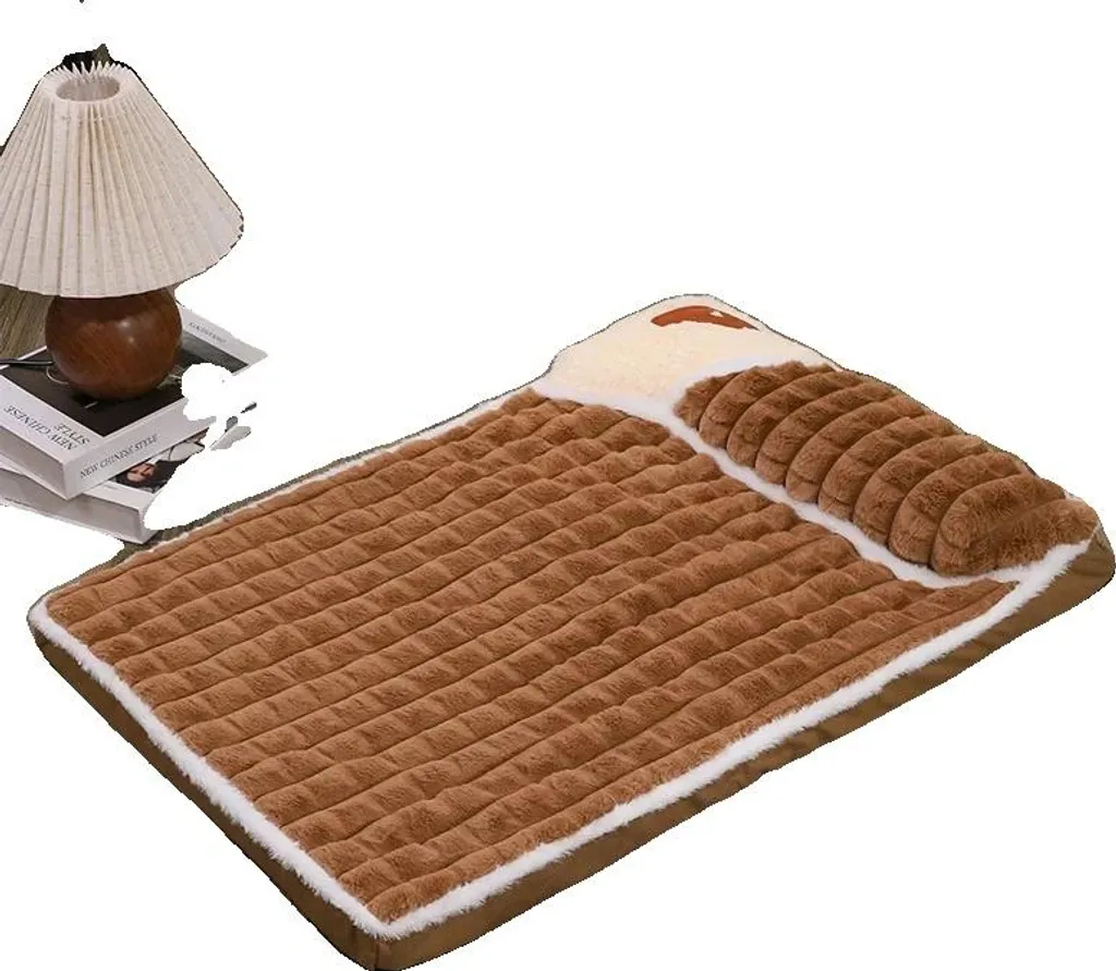Cuccia Morbida Cani Taglia Grande 100x70 Sfoderabile Marrone