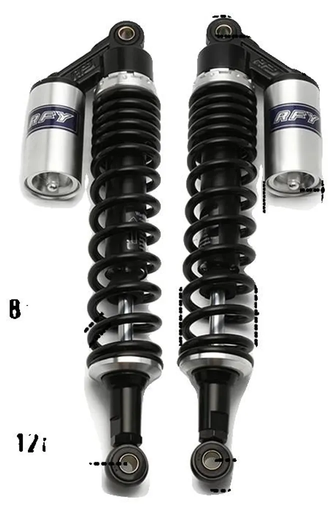 Amortisseur arrière moto universel 430mm en alu durable M99-30-1-FR