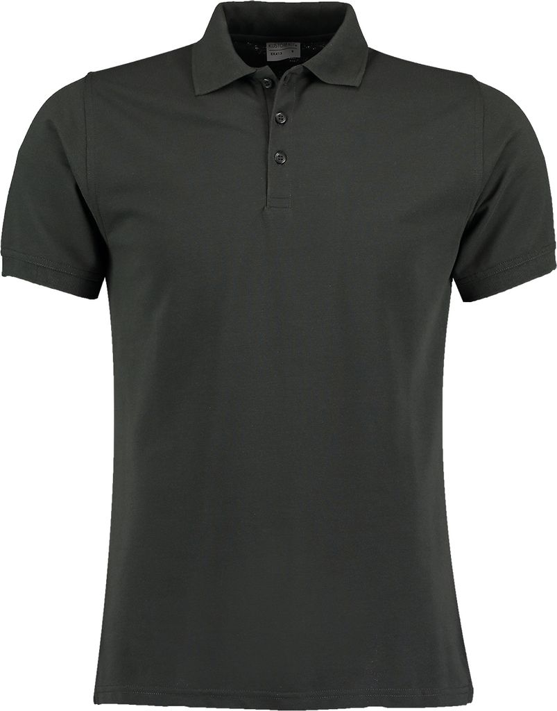 Kustom Kit Slim Fit Herren Polo-Shirt, Kurzarm BC3236 (L) (Graphit)
