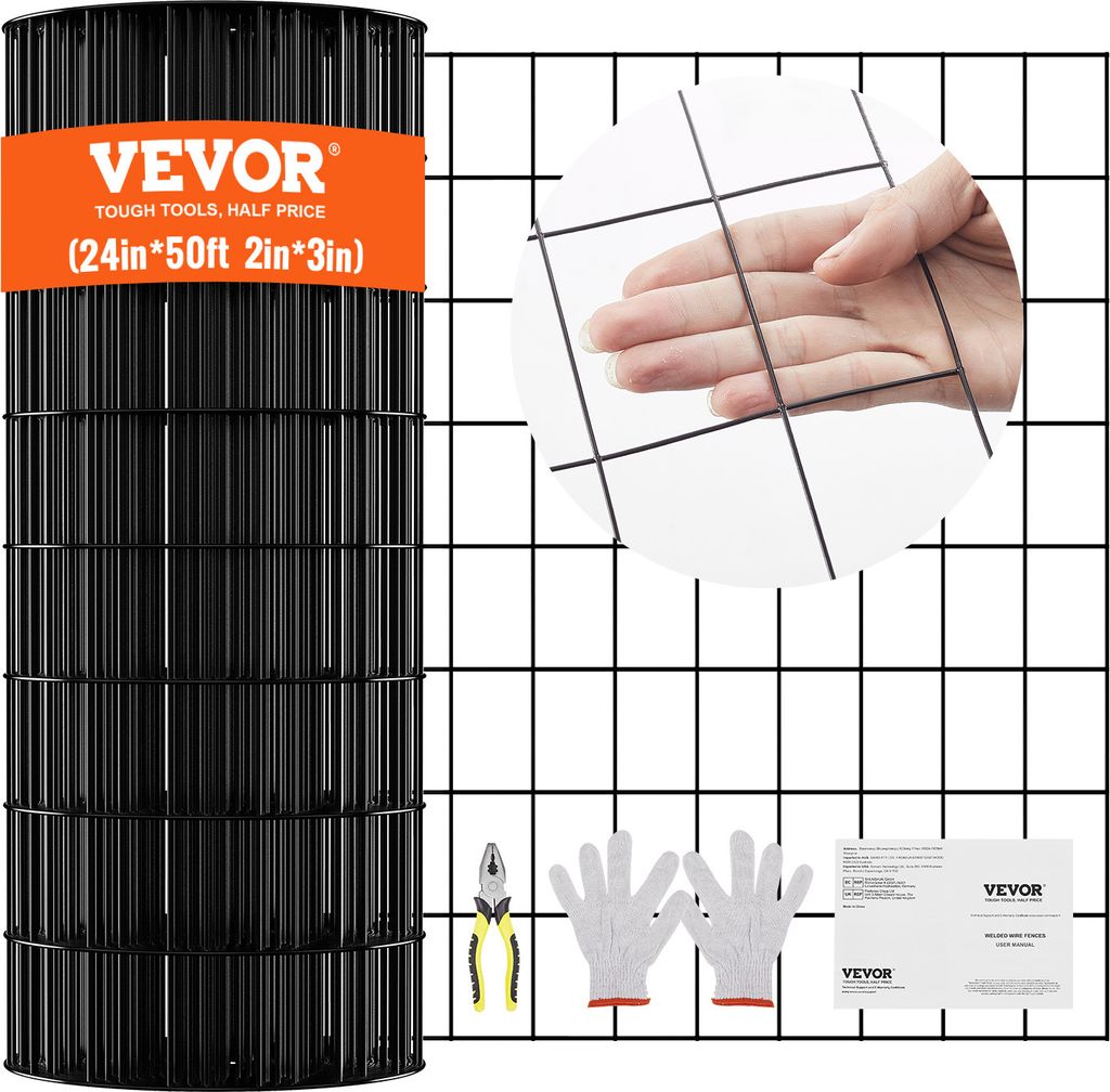 Drut wolierowy VEVOR 61 x 1524 cm, ogrodzenie ogrodowe, Zdjęcie produktu 
