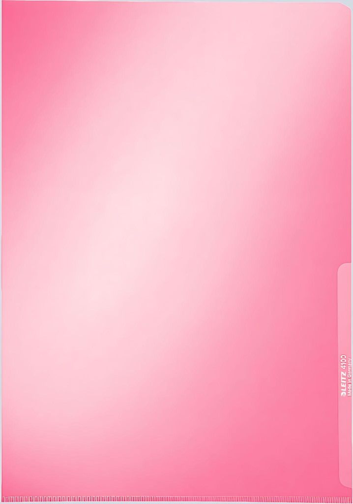 LEITZ Sichthülle Premium A4 PVC rot 0,15 mm 100 Hüllen