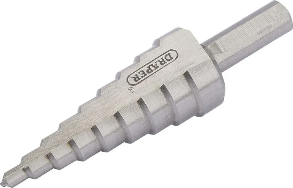 Foret Étagé Draper 4 mm à 20 mm - Idéal pour Perçage Tôle et Plastique