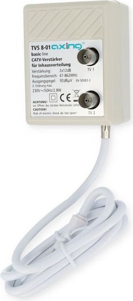 Acquista l'amplificatore per antenna a banda larga Axing TVS 8-01 Acquista l'amplificatore per antenna a banda larga Axing TVS 8-01