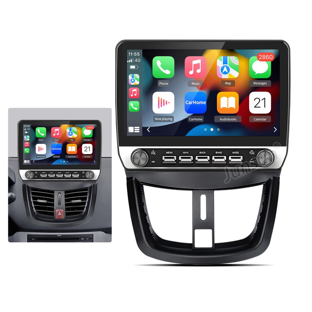 10.1" Android13 6+128GB Autoradio Carplay android auto Für Peugeot 207 cc 2006-2015 4GSIM GPS Navi DAB+ WIFI BT SWC RDS