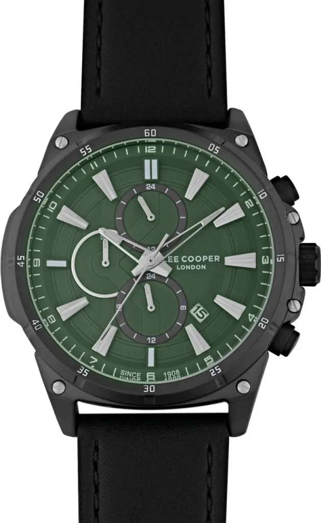 Montre analogique homme Lee Cooper LC07489.671 avec cadran vert élégant