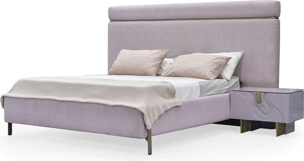 Doppelbett Komplette Schlafzimmermöbel Bett Rosa Luxus Set 3tlg Holz