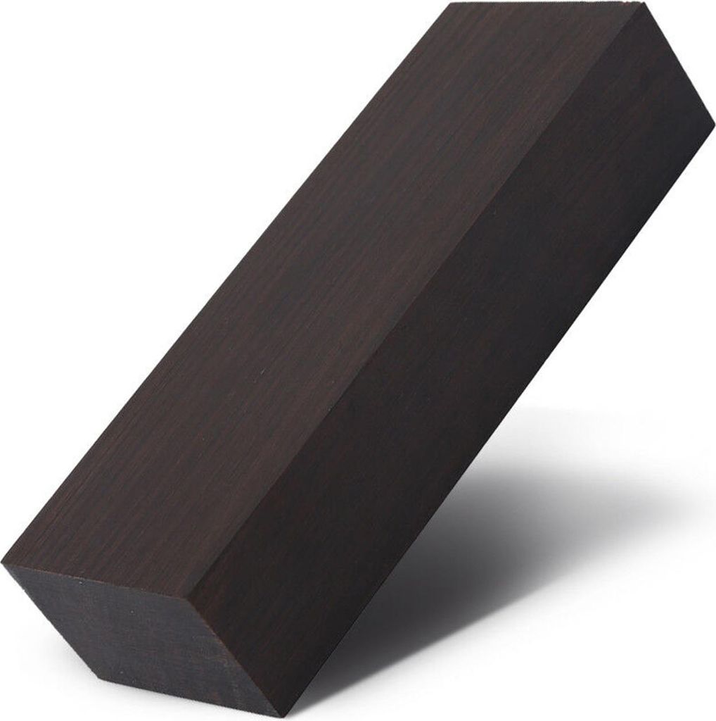 Rohling aus schwarzem Ebenholz, 12 x 4 x 2,5 cm, Produktbild 