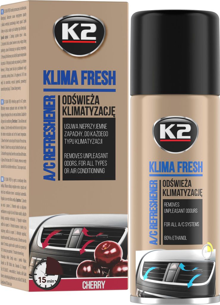 KLIMA FRESH osviežovač klimatizácie, Čerešňa, 150 ml Obrázok produktu 