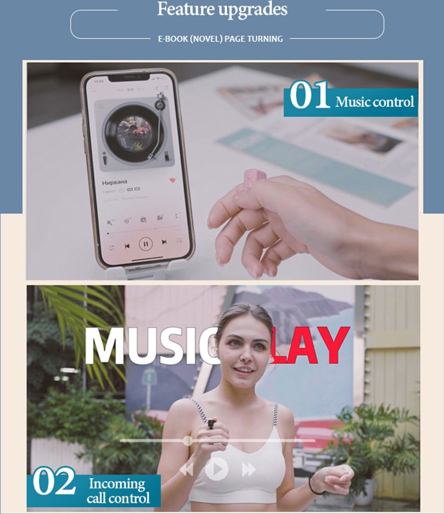 TikTok Scrolling Ring Kindle Page Turner Remote Photo Produktbild 2