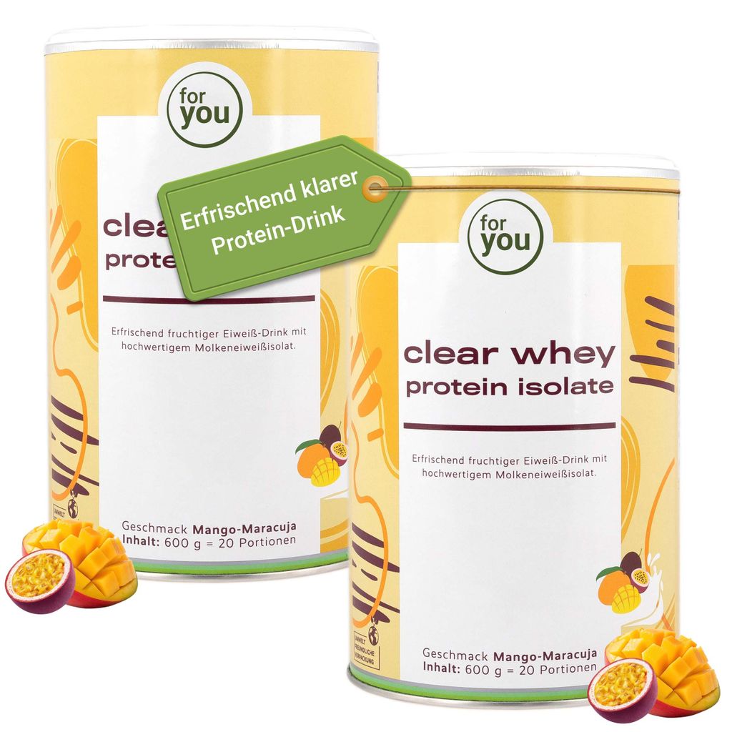 for you clear whey protein isolate - Mango-Maracuja Doppelpack