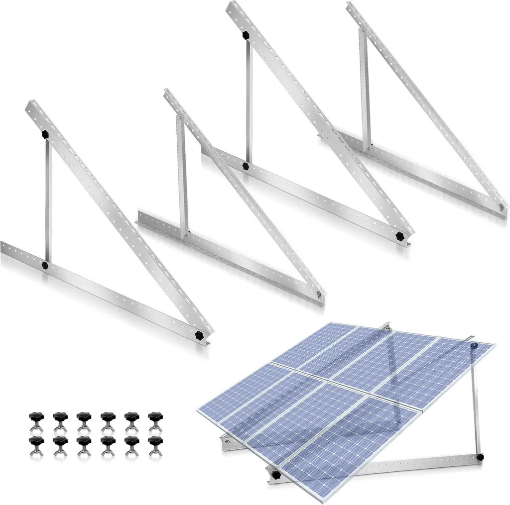 Fiqops Supporto Solare 1040 mm per Camper Alluminio Regolabile
