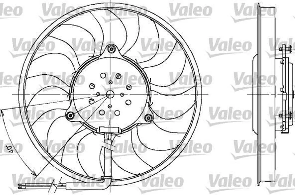Évitez la surchauffe avec le ventilateur radiateur 8E0959455B pour Audi
