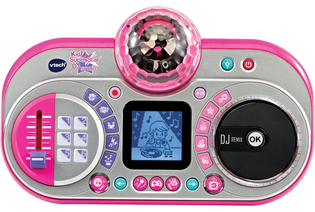 VTech Super Star DJ Studio Mixage - Console lumineuse avec effets et micro