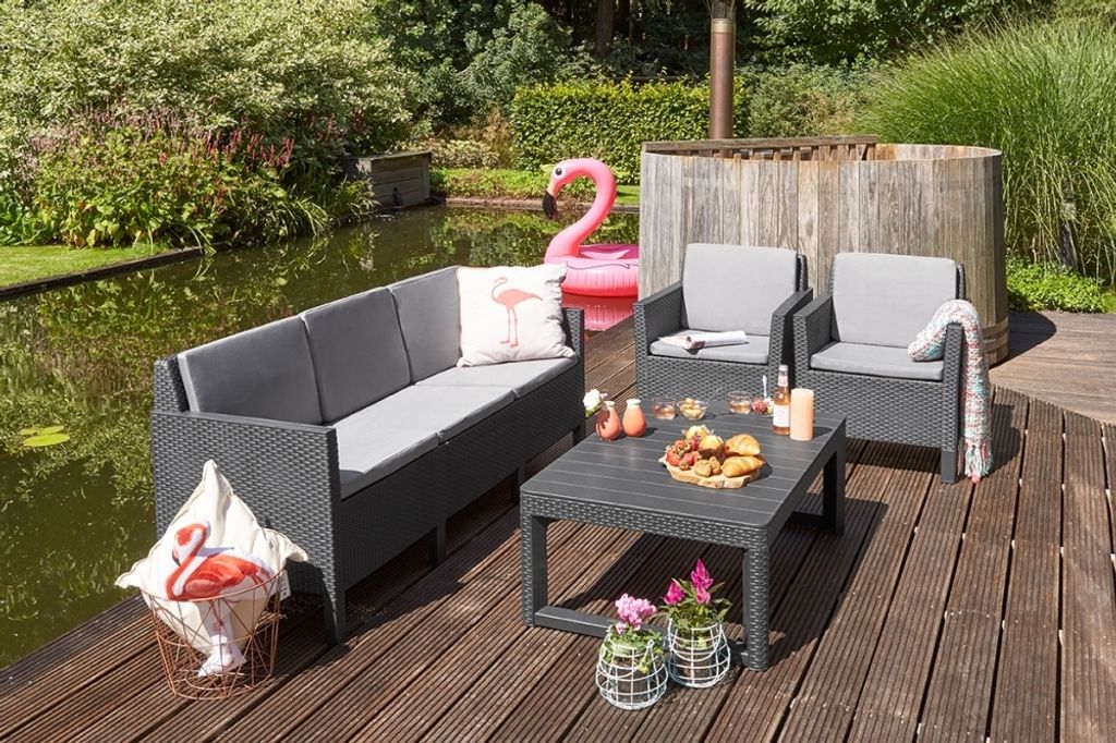 Keter Gartentisch Lyon Cappuccino-Braun Produktbild 8