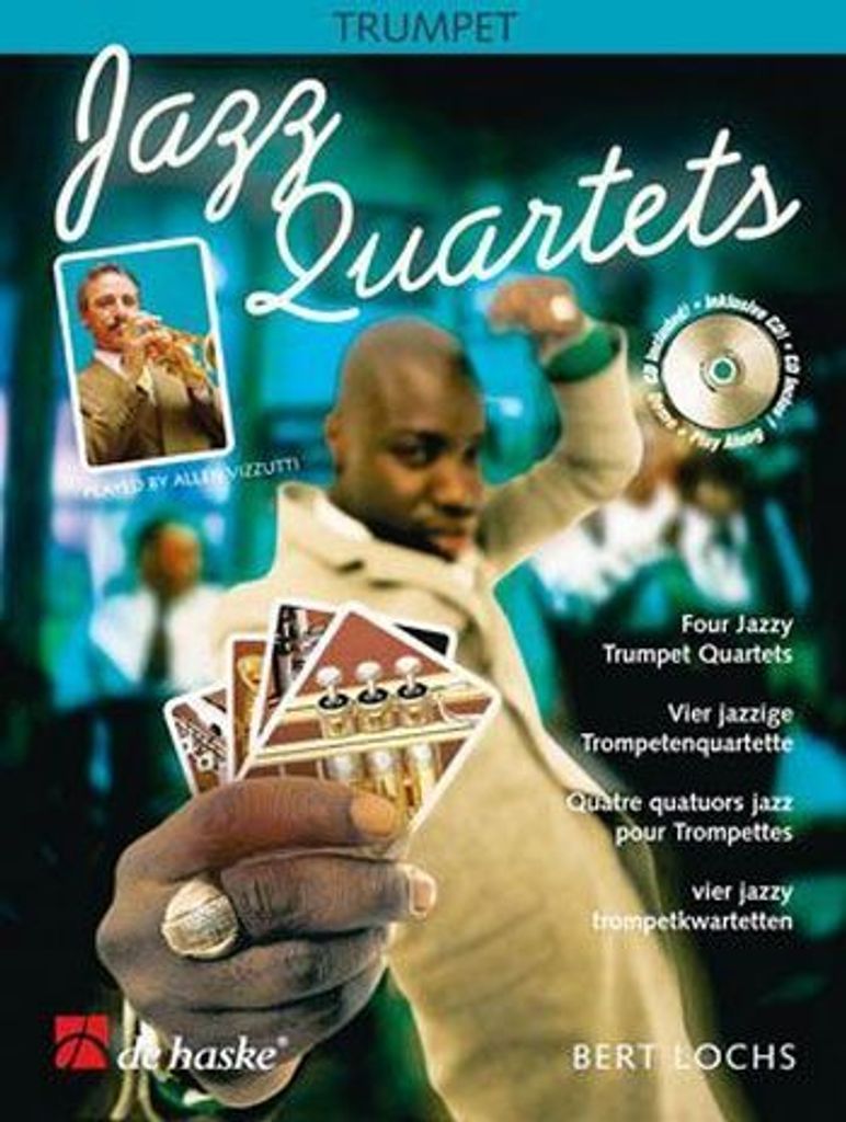 Jazz quartets (+CD) for 4 trumpets score and parts