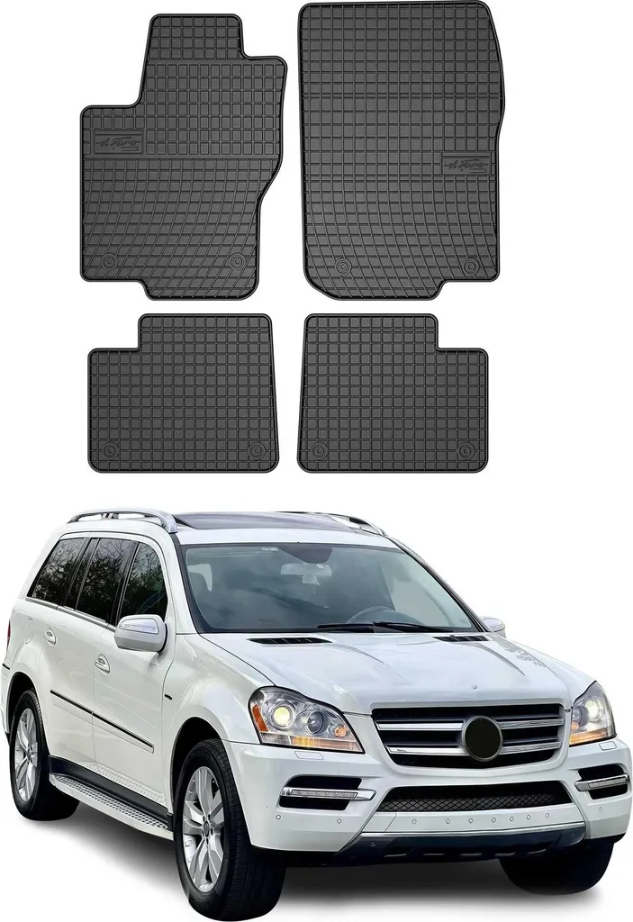 Tappetini Heavy-Duty Gomma Mercedes GL X166 2012-2015 - Set 4pz