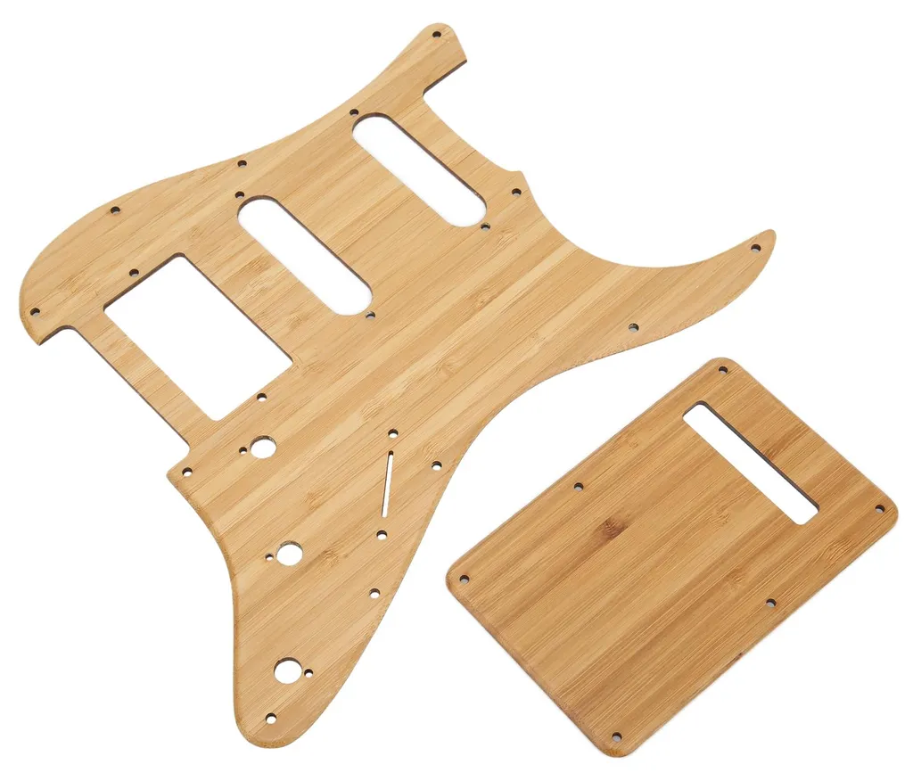 Plaque de protection bambou naturel ST GSSH05 - Pickguard résistant - 7