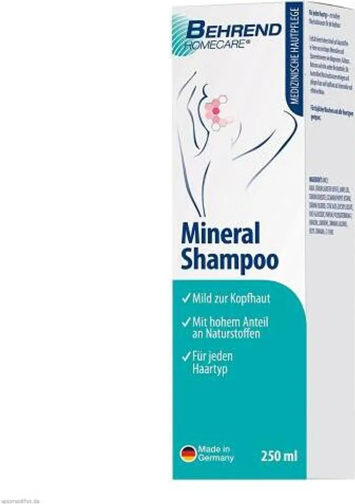 Shampooing minéral Behrend 200 ml idéal pour laver les cheveux fins
