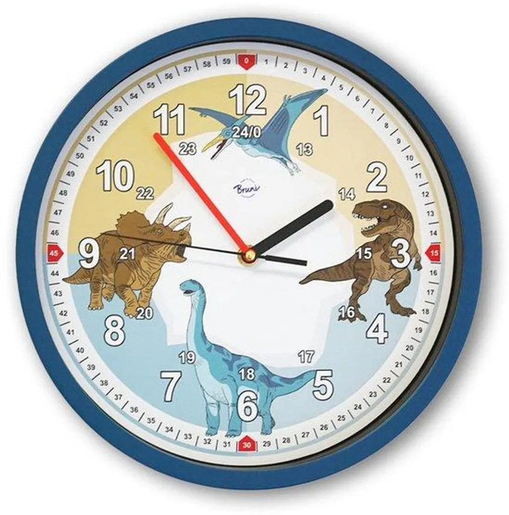 Horloge enfant design 29 cm avec mécanisme silencieux sans tic-tac