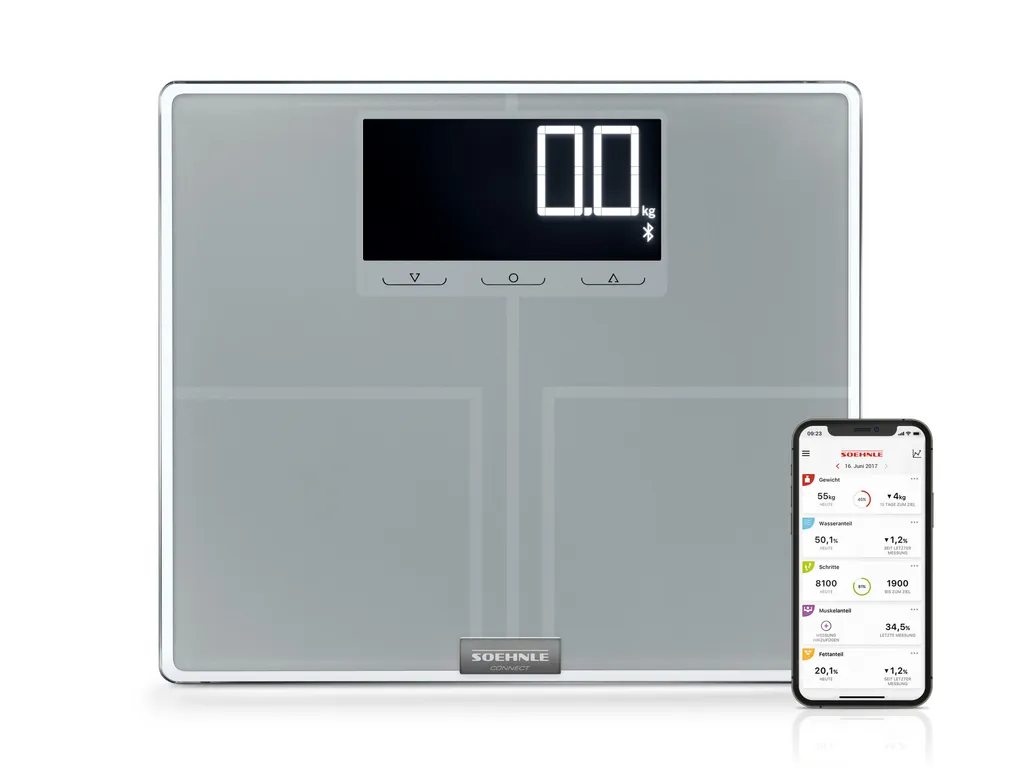 Dites adieu au poids imprécis avec Soehnle Shape Sense Connect 200 Argent