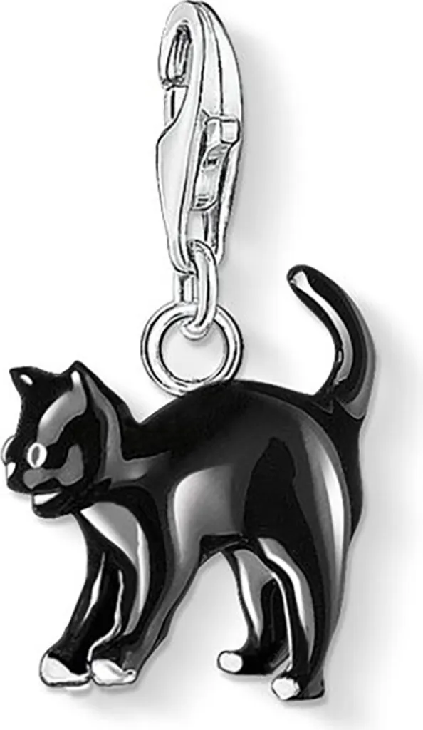 Pendentif chat noir porte-bonheur - Cadeau idéal pour amoureux de chat