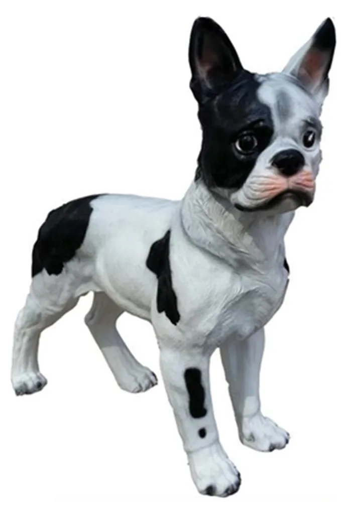 Grande Statue Chien de Jardin 51 cm - Sculpture Décoration Extérieure
