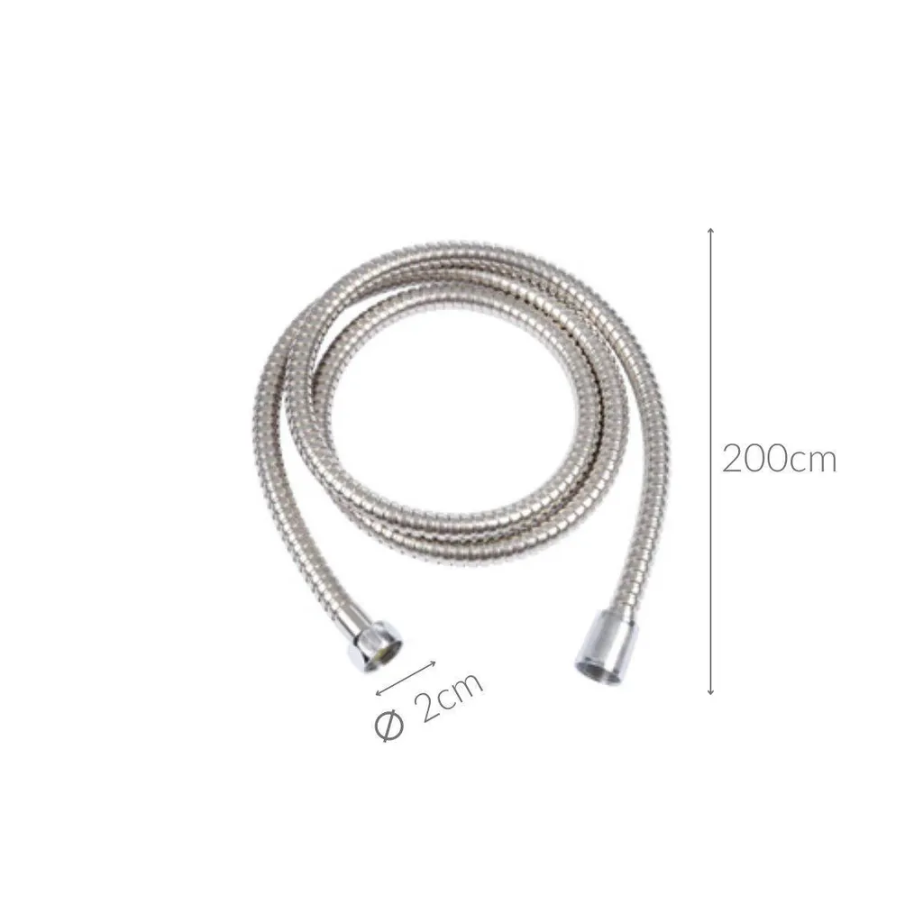 Flexible de douche HYDRO extensible en acier inoxydable de 2 à 2,5 m