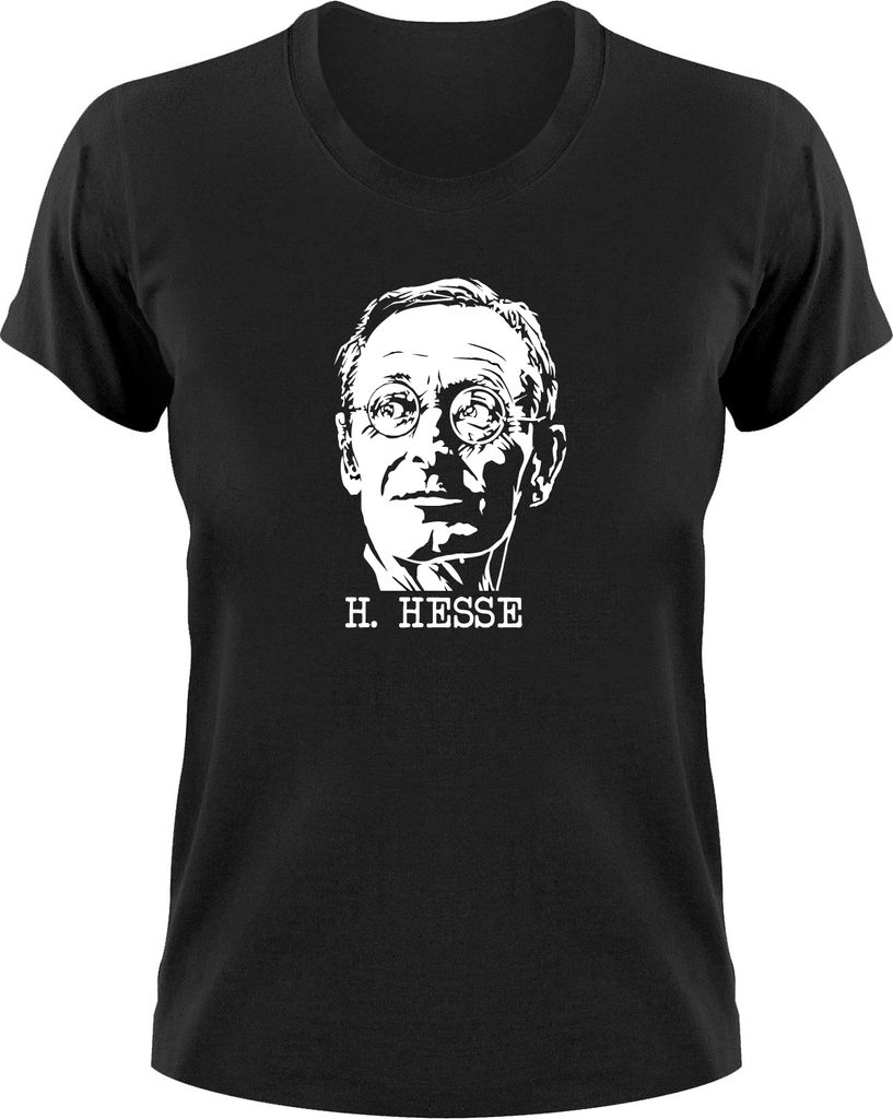 Styletex23 T-Shirt Hermann Hesse, Damen schwarz, XXL