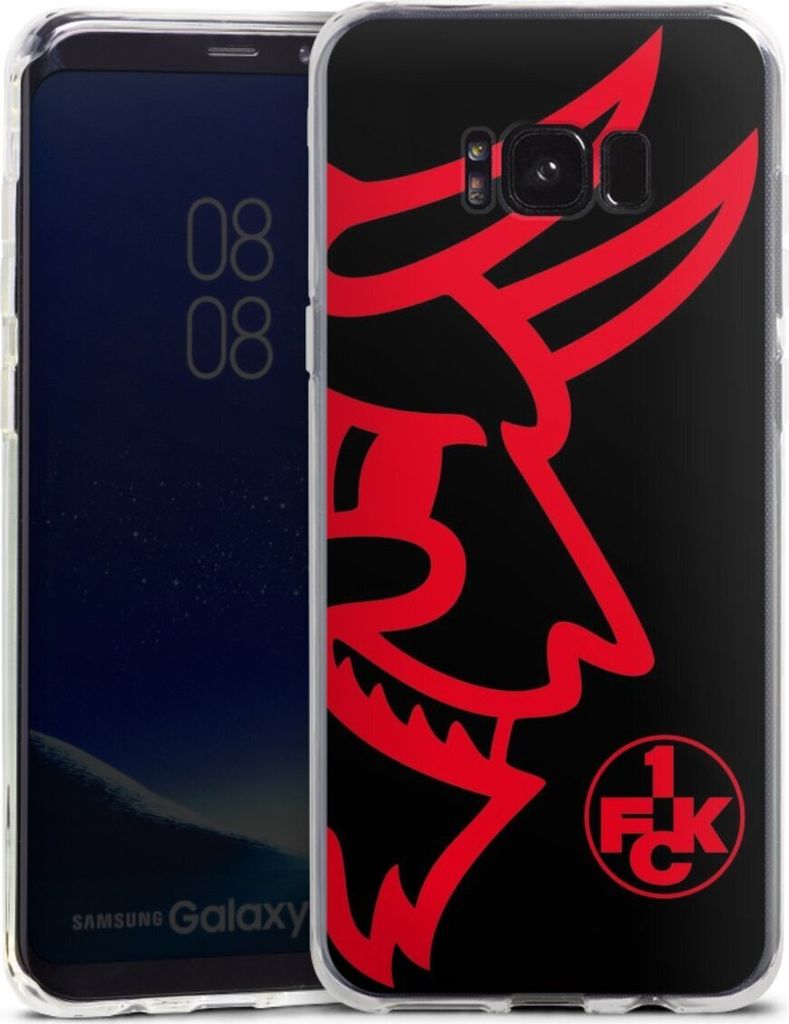 DeinDesign Handyhülle für Samsung Galaxy S8 Plus Silikon Hülle Case Smartphone Schutzhülle 1. FC Kaiserslautern Logo Offizielles Lizenzprodukt