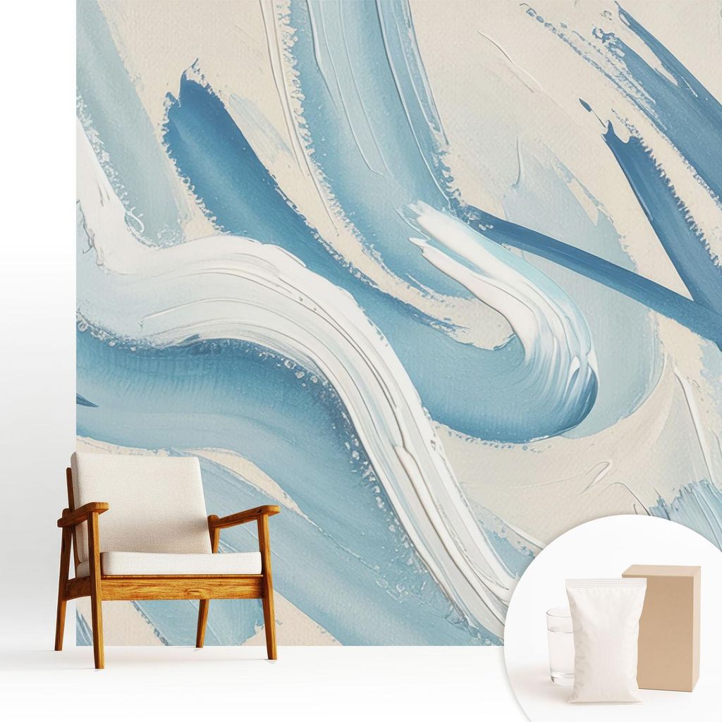 Fototapete - 250x250 cm - Tapete - Wandtapete - Wandbilder - Dekofolie - Tapete Folie - Wand - Dekoration - Wohnzimmer - Abstrakte Striche