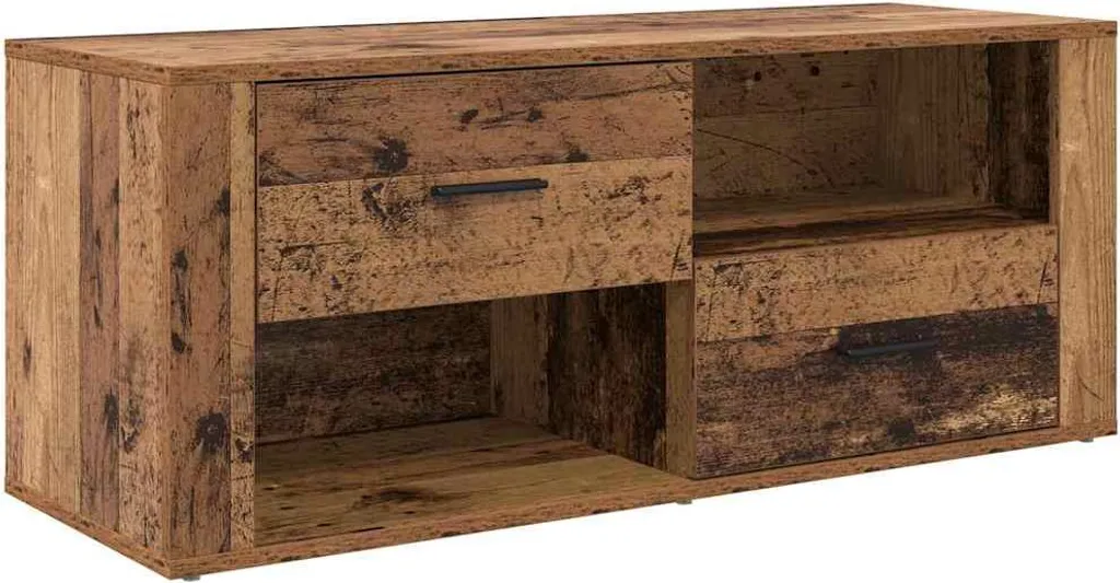 Mobile TV Colorato in Legno Recuperato 100 cm | Stile Etnico vidaXL