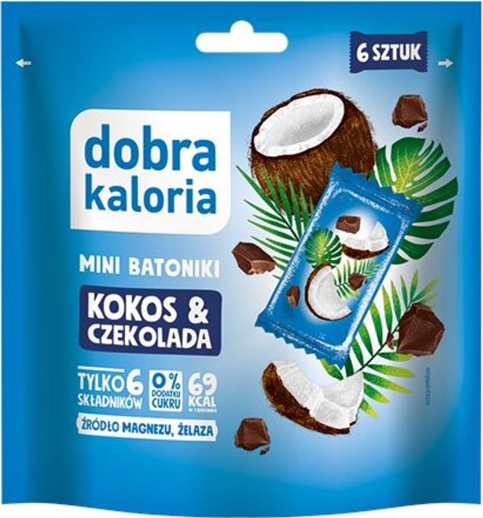 Good Calories Mini-Riegel Kokosnuss & Schokolade 102 g Produktbild 