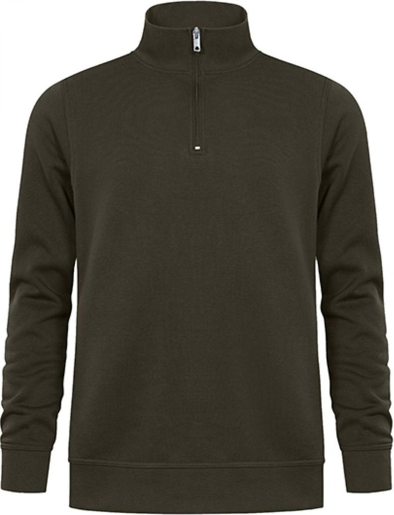 Promodoro 5052 | Uni Troyer Side Pocket Halfzip - Farbe: Khaki - Größe: XS