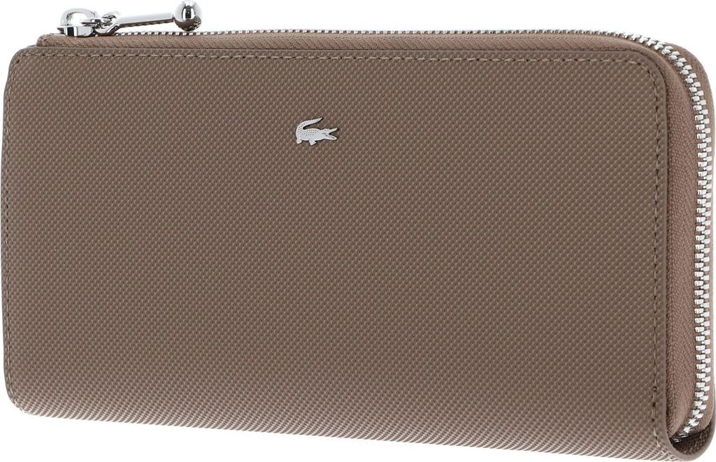 LACOSTE Geldbörse Daily City Slim Zip Wallet Taupe