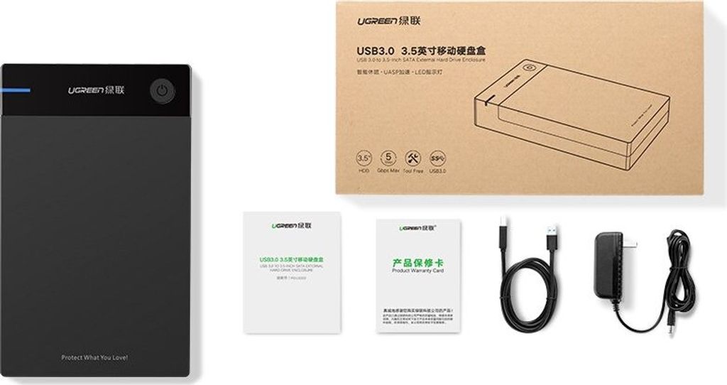 UGREEN Externý kryt pevného disku pre 3,5-Zoll-SATA Obrázok produktu 26