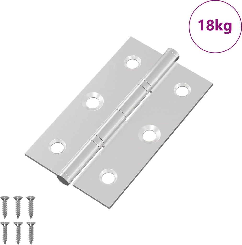 "Winter Sale" Scharnier Uni 899 pcs, einfache Montage, Silber 58x35x1 mm Stahl - Garten & Heimwerken Neu647528