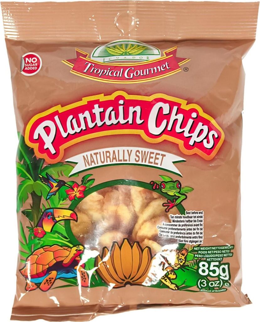 TROPICAL GOURMET Bananen Chips Süß 85g | naturally sweet | Produktbild 