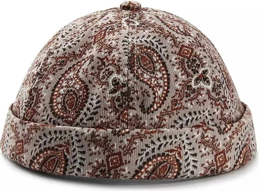 Berretto Fox Uomo Visiera Marrone Chiaro Elegante e Caldo KP23277